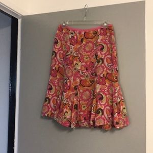 2P Sigrid Olsen Hot Pink Lined Skirt 🌹
